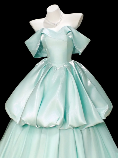 Off The Shoulder A Line Prom Dress Cute Birthday Gown P812