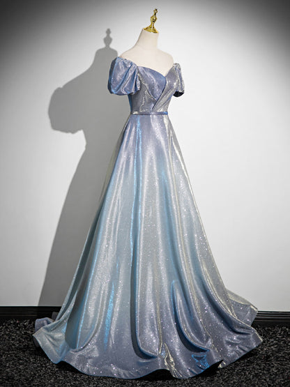 Off The Shoulder A Line Sparkle Prom Dress Sweet Birthday Dress  P1235