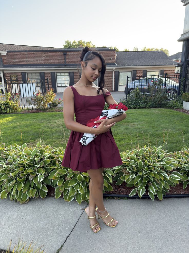 Off The Shoulder Burgundy Satin Homecoming Dress Short Birthday Dress  P1423