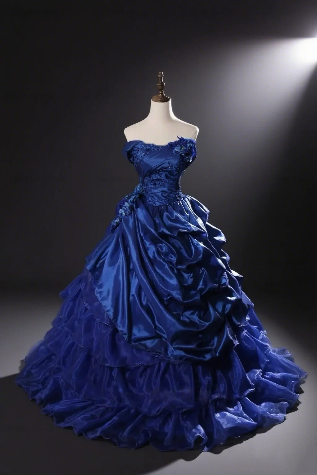 Off The Shoulder Royal Blue Ball Gown Quinceanera Dresses Sweet Birthday Dress  P1202