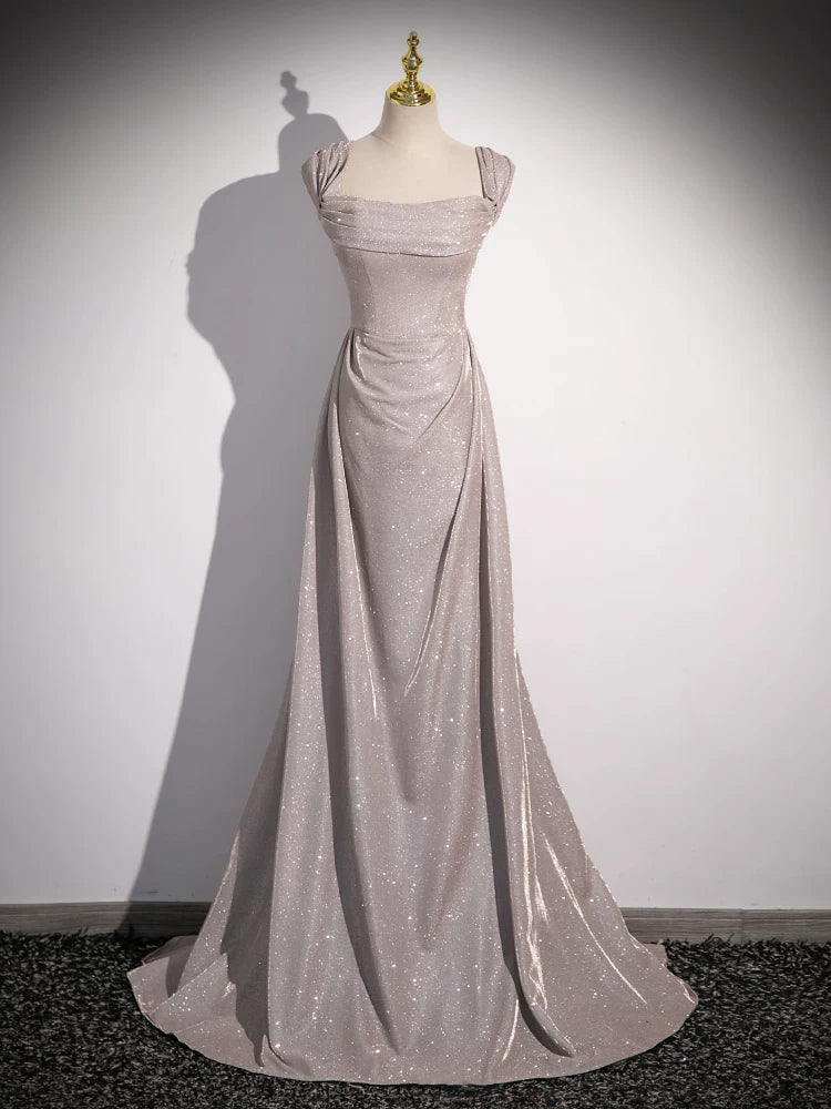 Off The Shoulder Sparkle Formal Prom Dress A Line Evening Dress  P1268