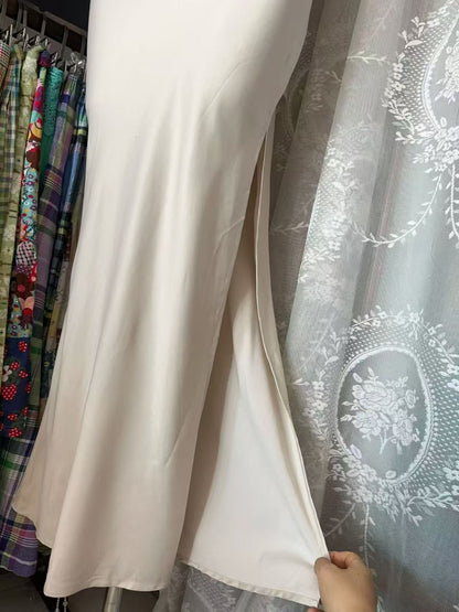 Open Back Mermaid Evening Dress Sexy Prom Dress  P2686