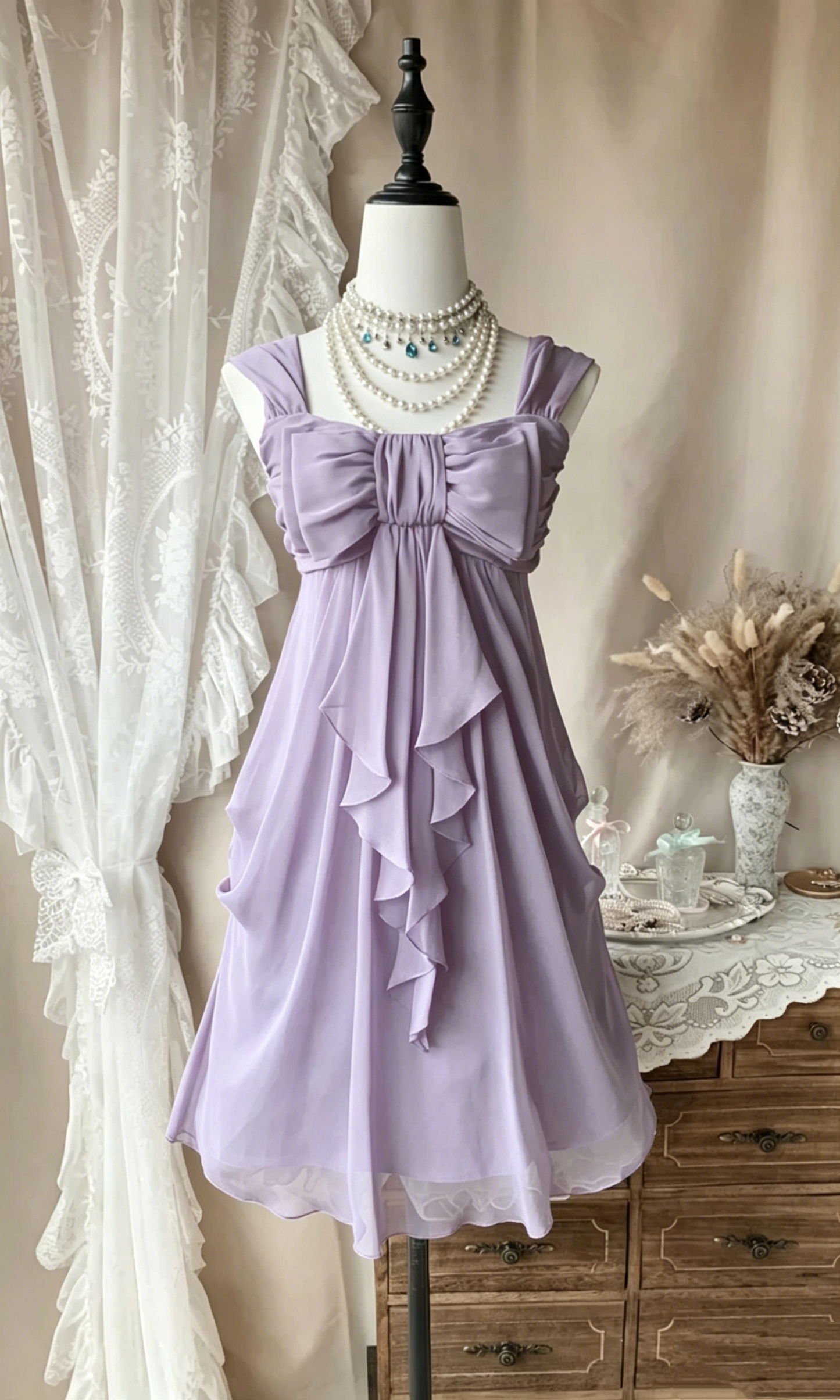 Navy Blue A Line Ruffled Chiffon Short Homecoming Dress  P1094