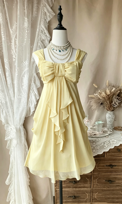 Navy Blue A Line Ruffled Chiffon Short Homecoming Dress  P1094