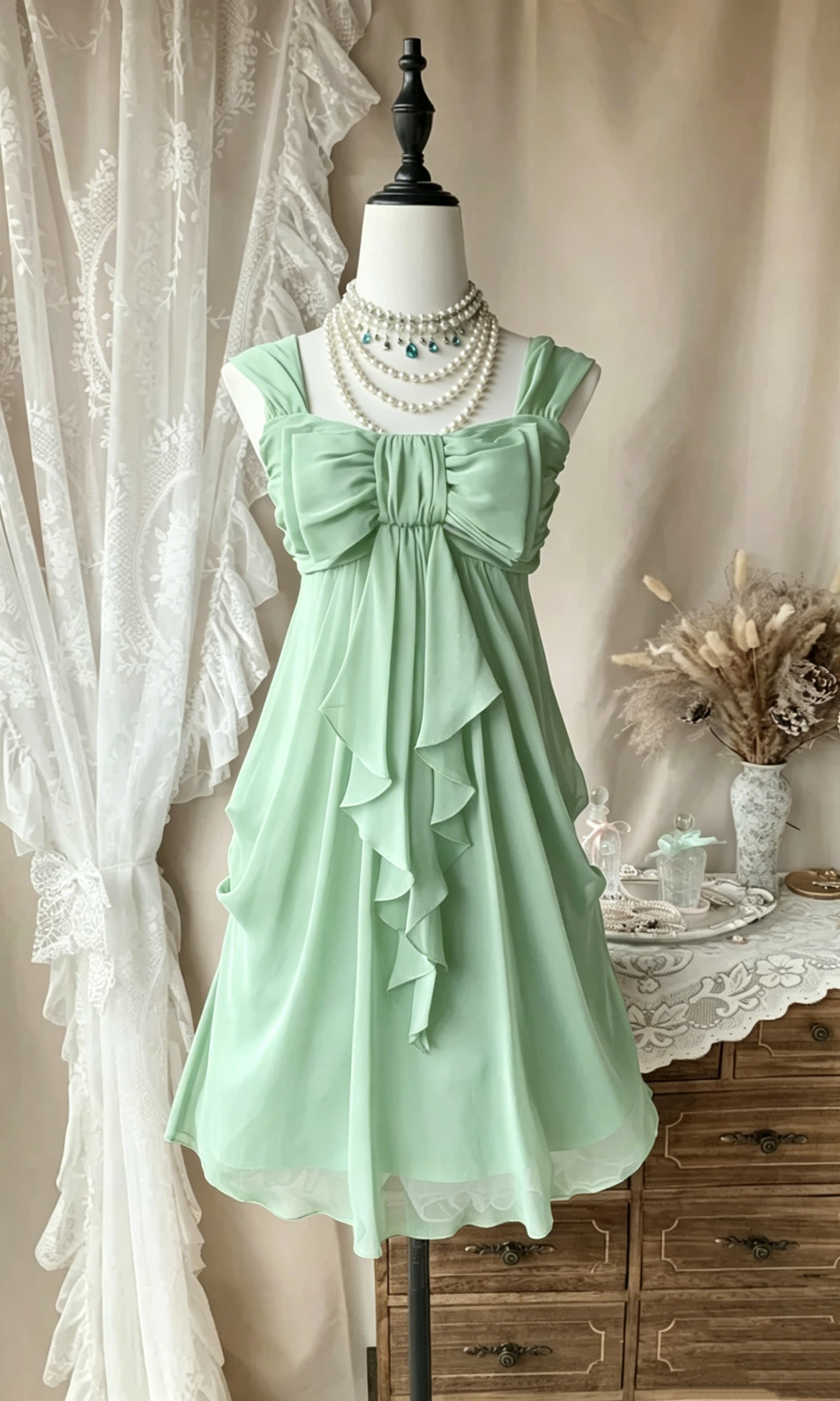 Navy Blue A Line Ruffled Chiffon Short Homecoming Dress  P1094