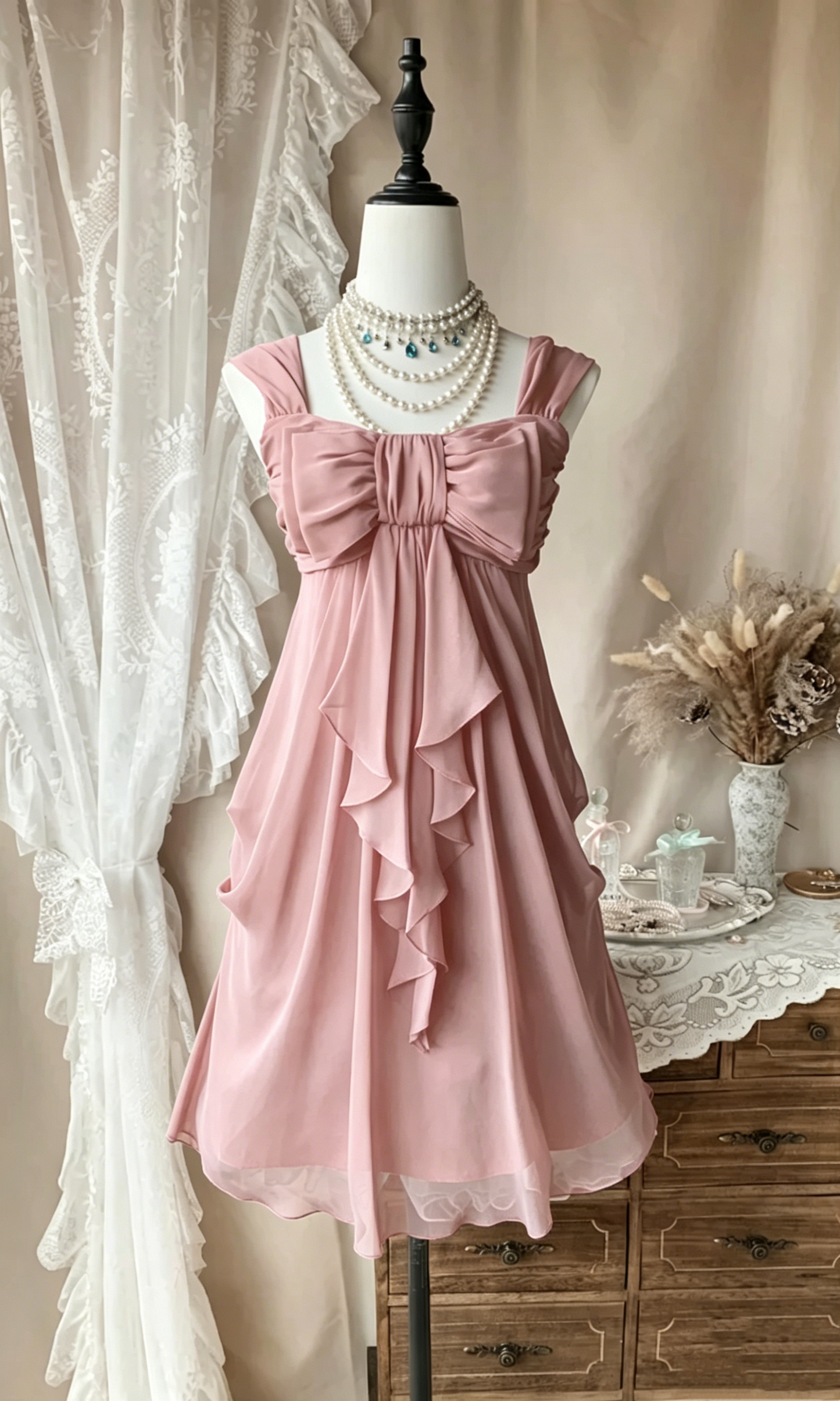 Navy Blue A Line Ruffled Chiffon Short Homecoming Dress  P1094