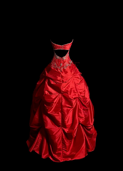 Sweetheart Red Sweet 16 Birthday Dress Ball Gown Quinceanera Dresses  P112