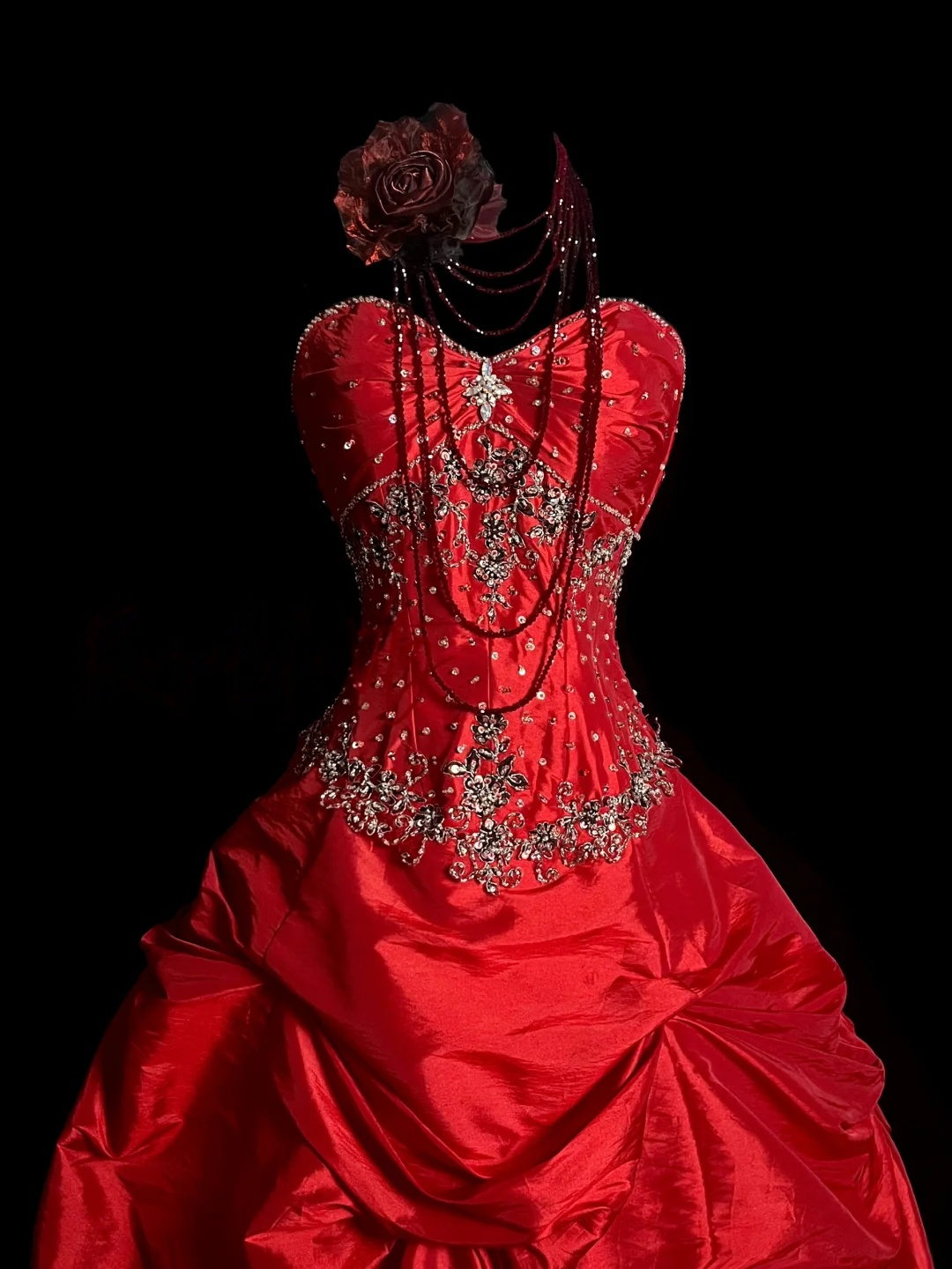 Sweetheart Red Sweet 16 Birthday Dress Ball Gown Quinceanera Dresses  P112