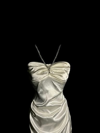 Sheath Satin Short Dress Birthday Outfit Dress  P115
