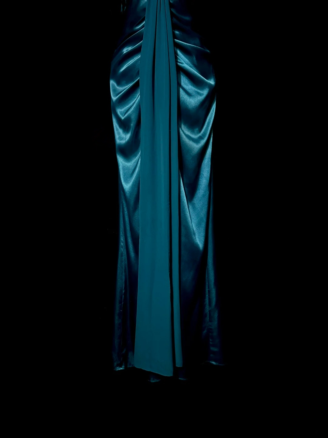 Sheath Satin Blue Prom Dress Evening Dress Formal Party Dress  P124