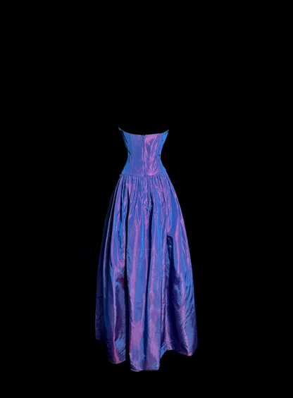 Strapless A Line Purple Prom Dress Formal Party Dress  Evening Dress  P126