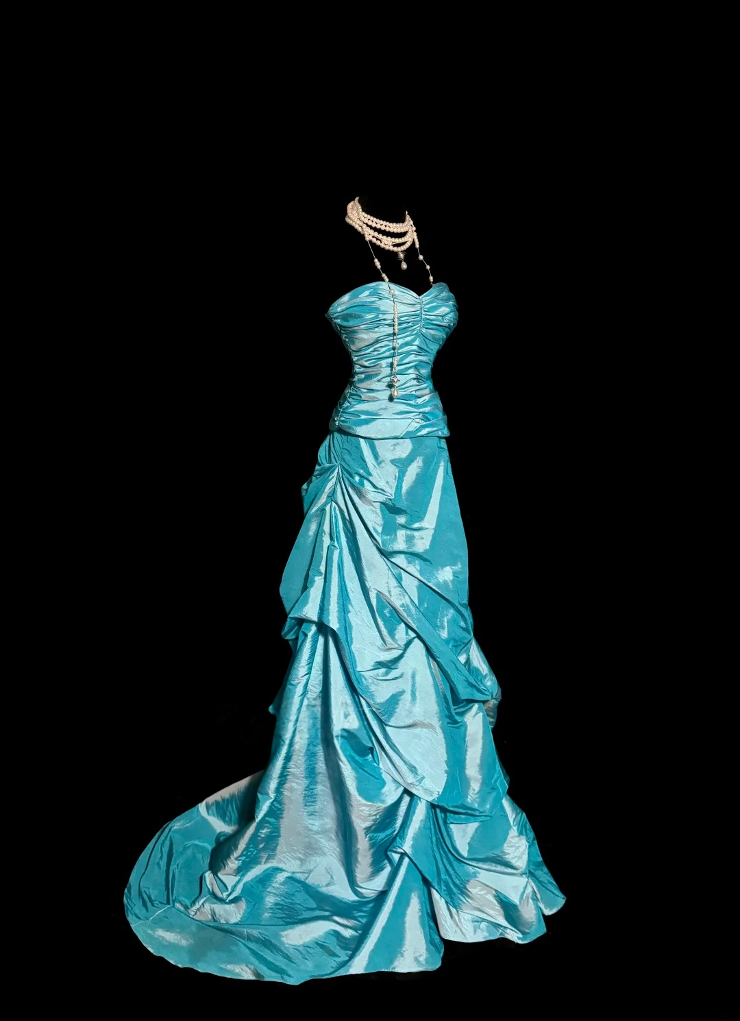 Sweetheart Blue A Line Prom Dress Formal Party Dress Evening Dress  P127