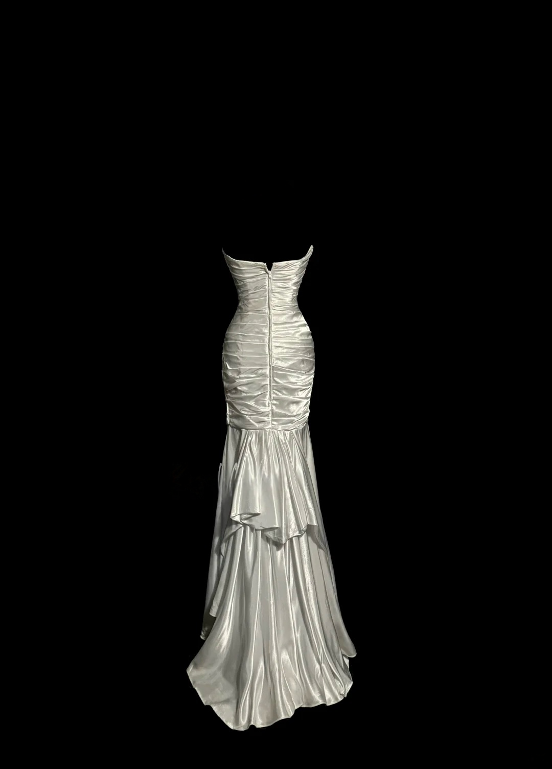 Sweetheart Ivory Sheath Evening Dress With Applique Elegant Wedding Dress  P129