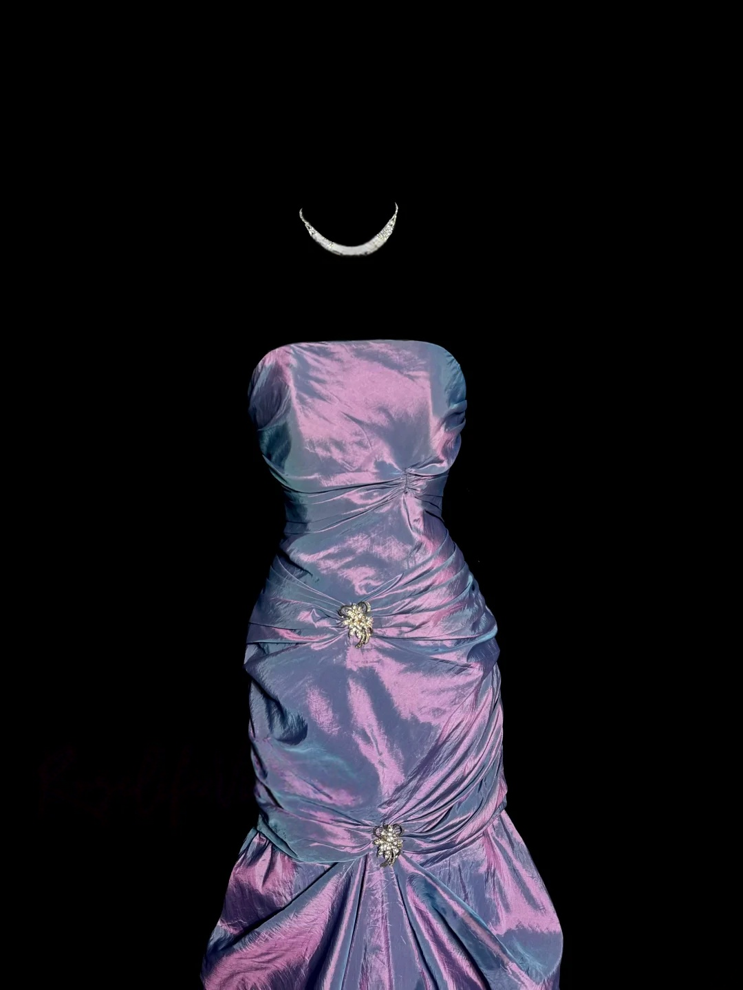 Strapless Purple Mermaid Prom Dress Formal Party Dress  P144