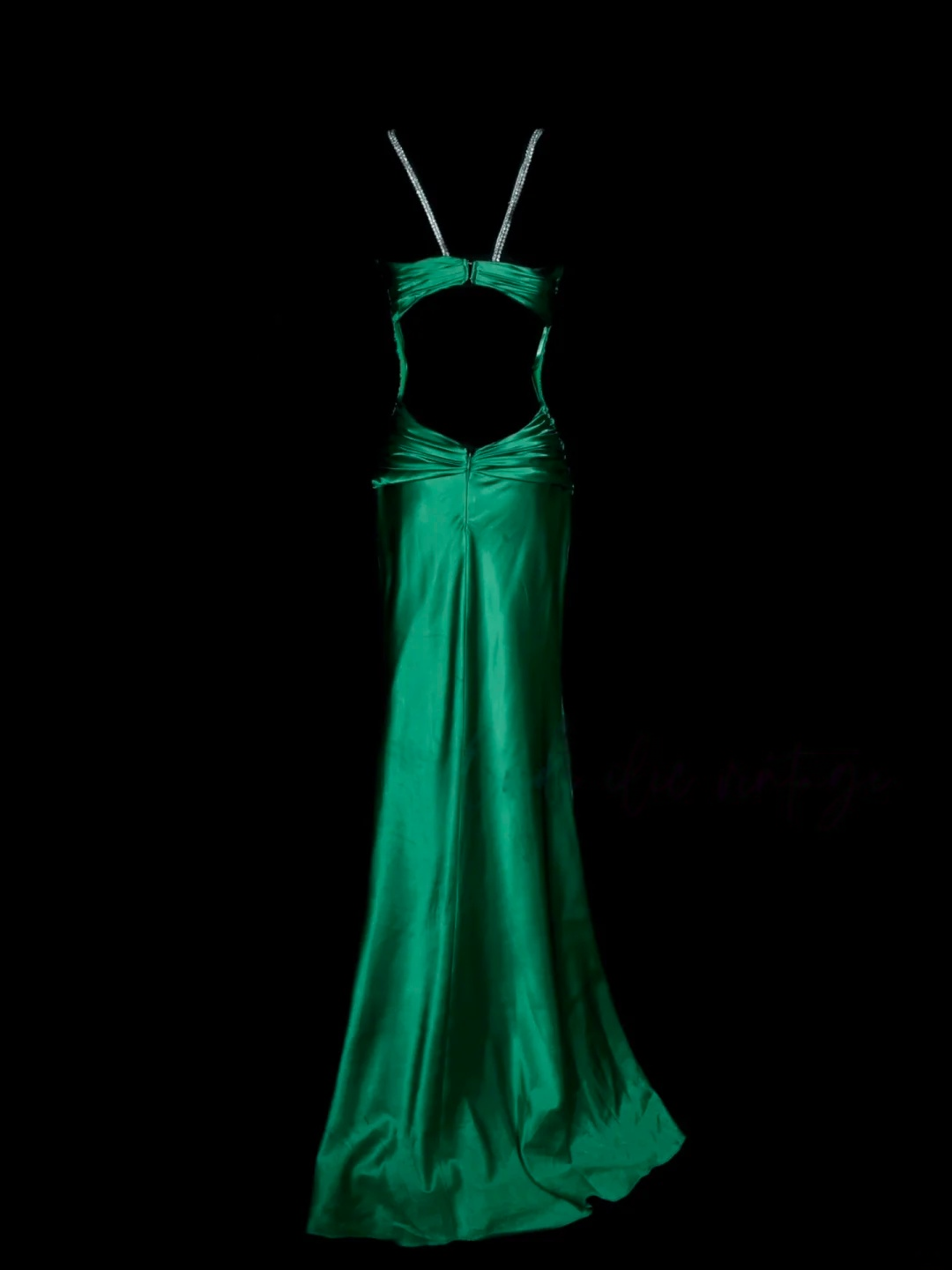 Green Satin Prom Dress Formal Party Dress Evening Dress  P148