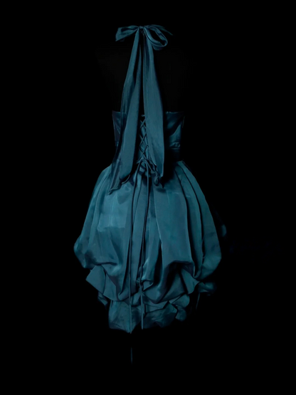 Halter A Line Short Prom Dress Formal Party Dress Evening Dress  P151