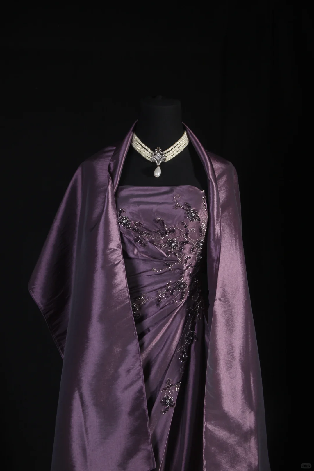 Strapless Purple Beaded Prom Dress Formal Party Dress Evening Dress  P176