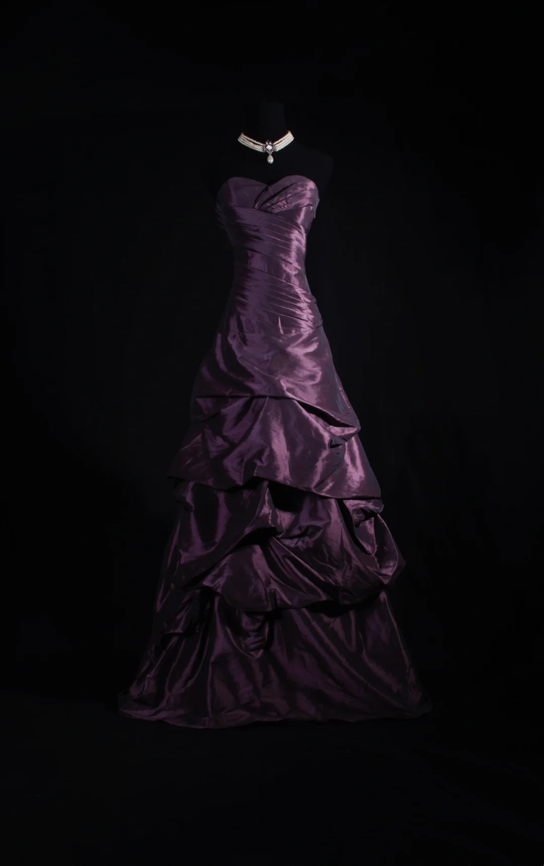 Sweetheart Purple Prom Dresses Taffeta Evening Party Dress  P190