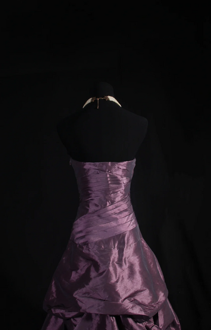 Sweetheart Purple Prom Dresses Taffeta Evening Party Dress  P190
