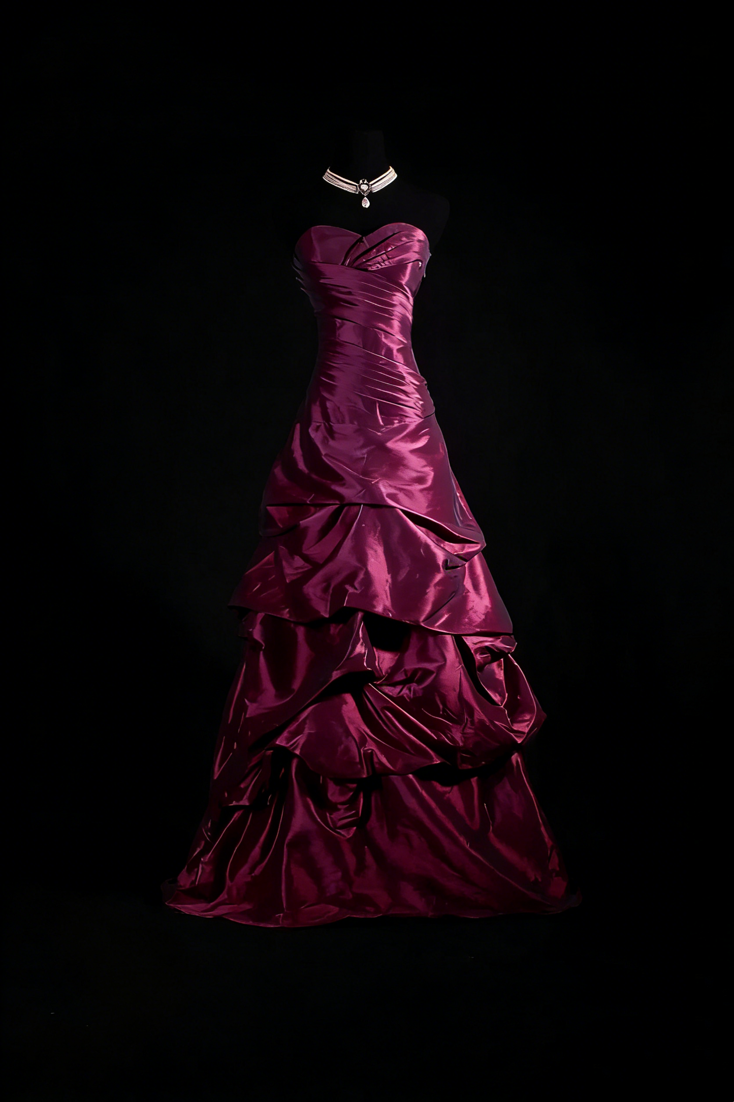 Sweetheart Purple Prom Dresses Taffeta Evening Party Dress  P190