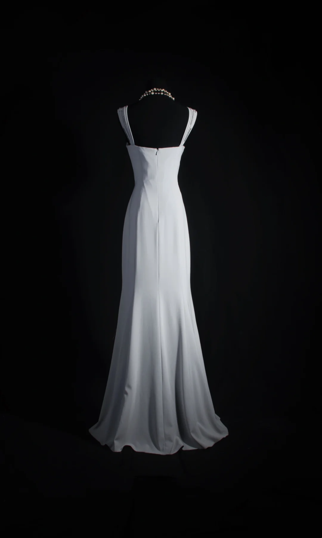 Gray Mermaid Chiffon Evening Dress Formal Party Dress  P195