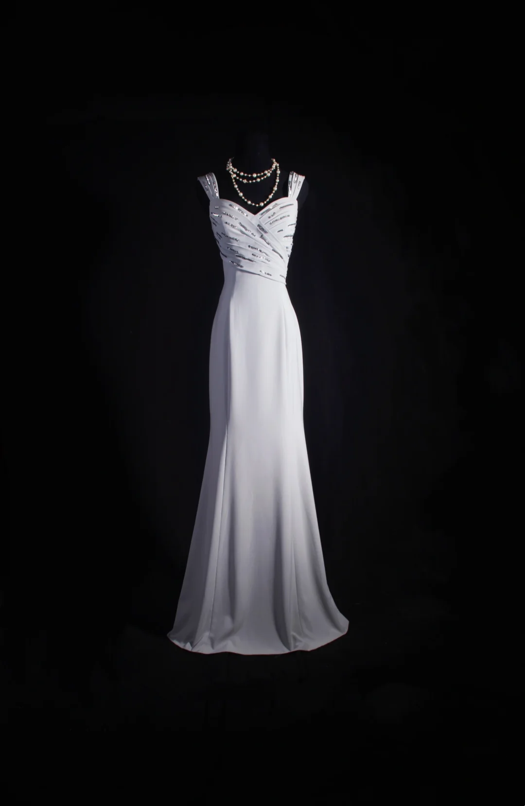 Gray Mermaid Chiffon Evening Dress Formal Party Dress  P195