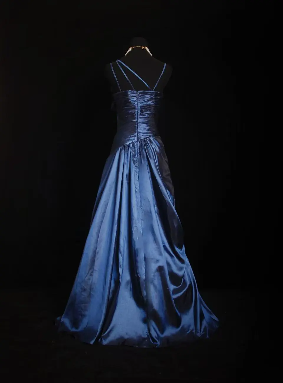 A Line Beaded Navy Blue Prom Dress Formal Dress Evening Dress P233