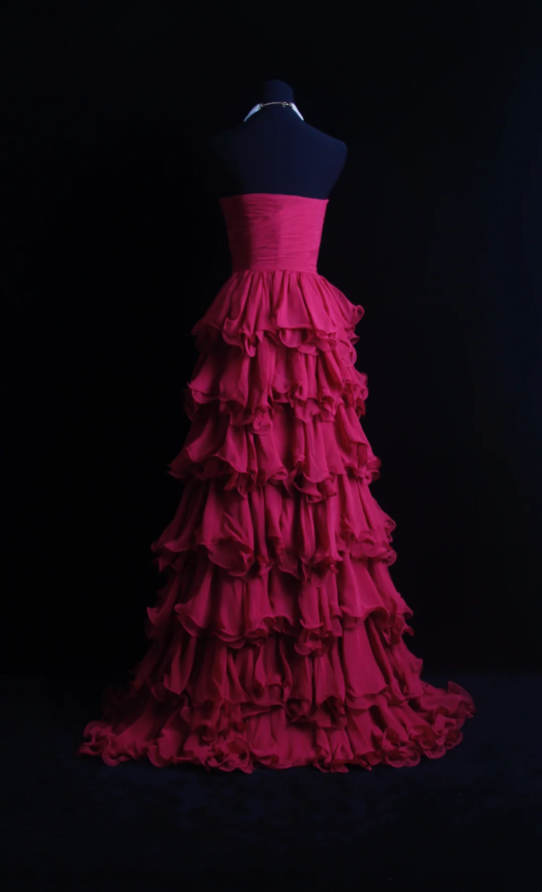 Sweetheart Layered Chiffon Prom Dress Ruffle Formal Dress Evening Dress P234