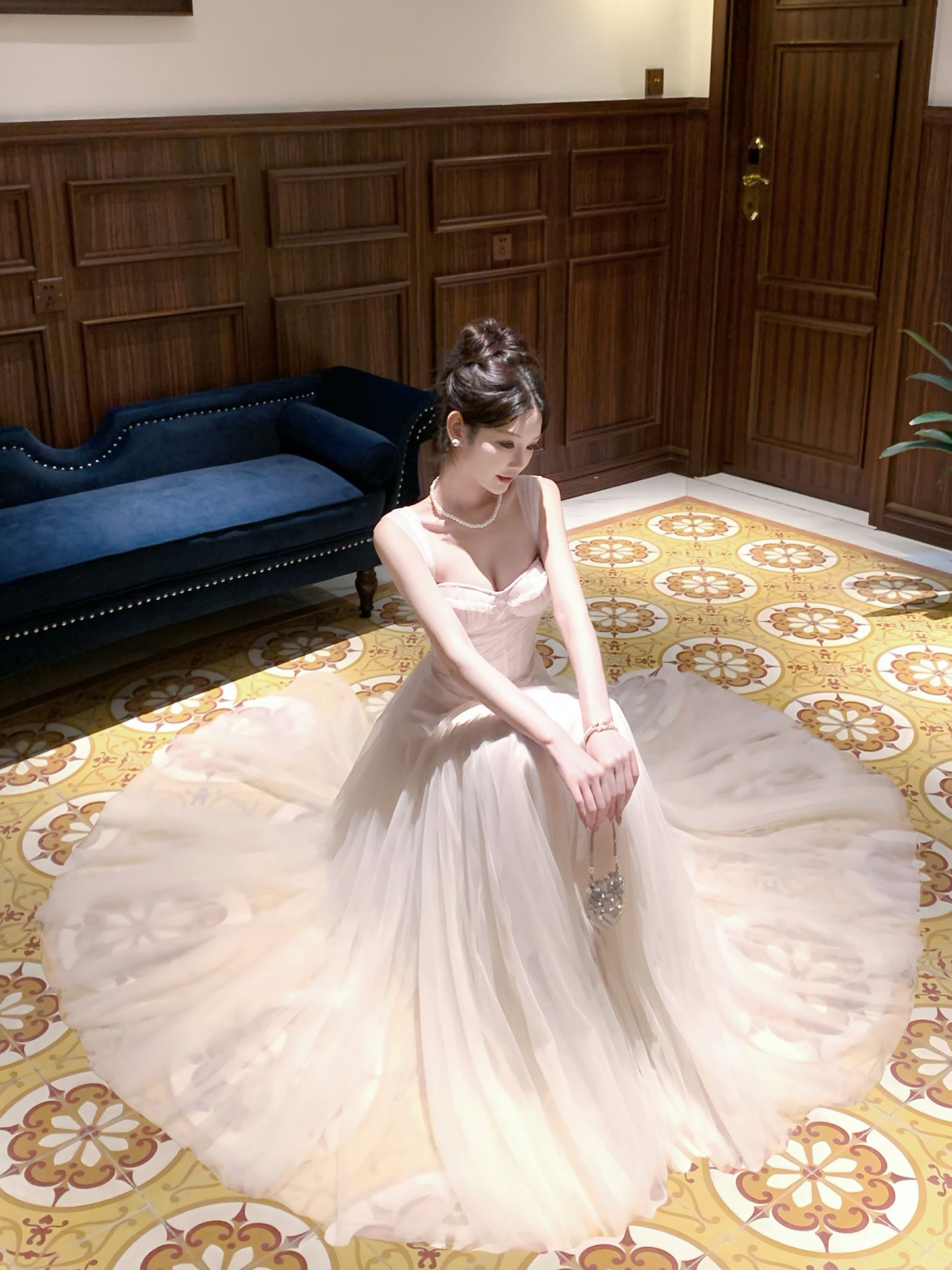 A Line Light Pink Prom Dress Formal Party Dress Evening Dress  P24