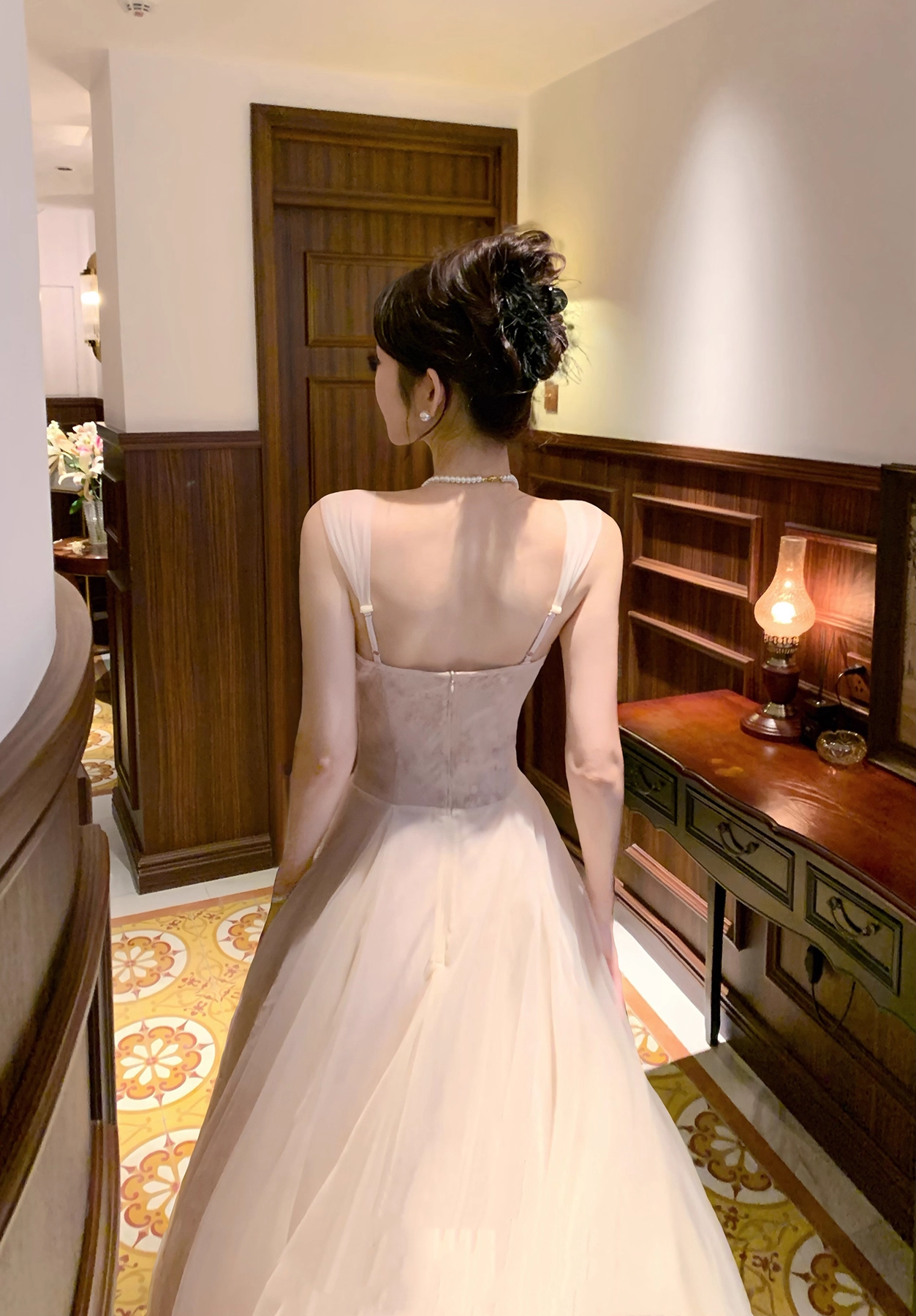 A Line Light Pink Prom Dress Formal Party Dress Evening Dress  P24