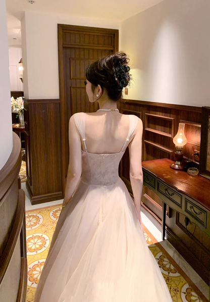 A Line Light Pink Prom Dress Formal Party Dress Evening Dress  P24