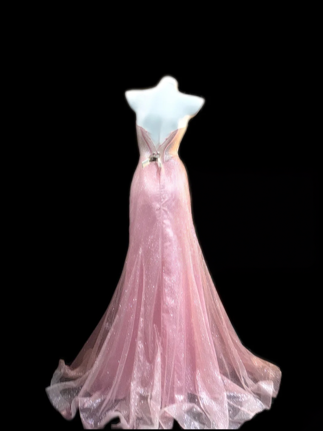 Sweetheart Pink Mermaid Prom Dress Sparkle Evening Dress  P250