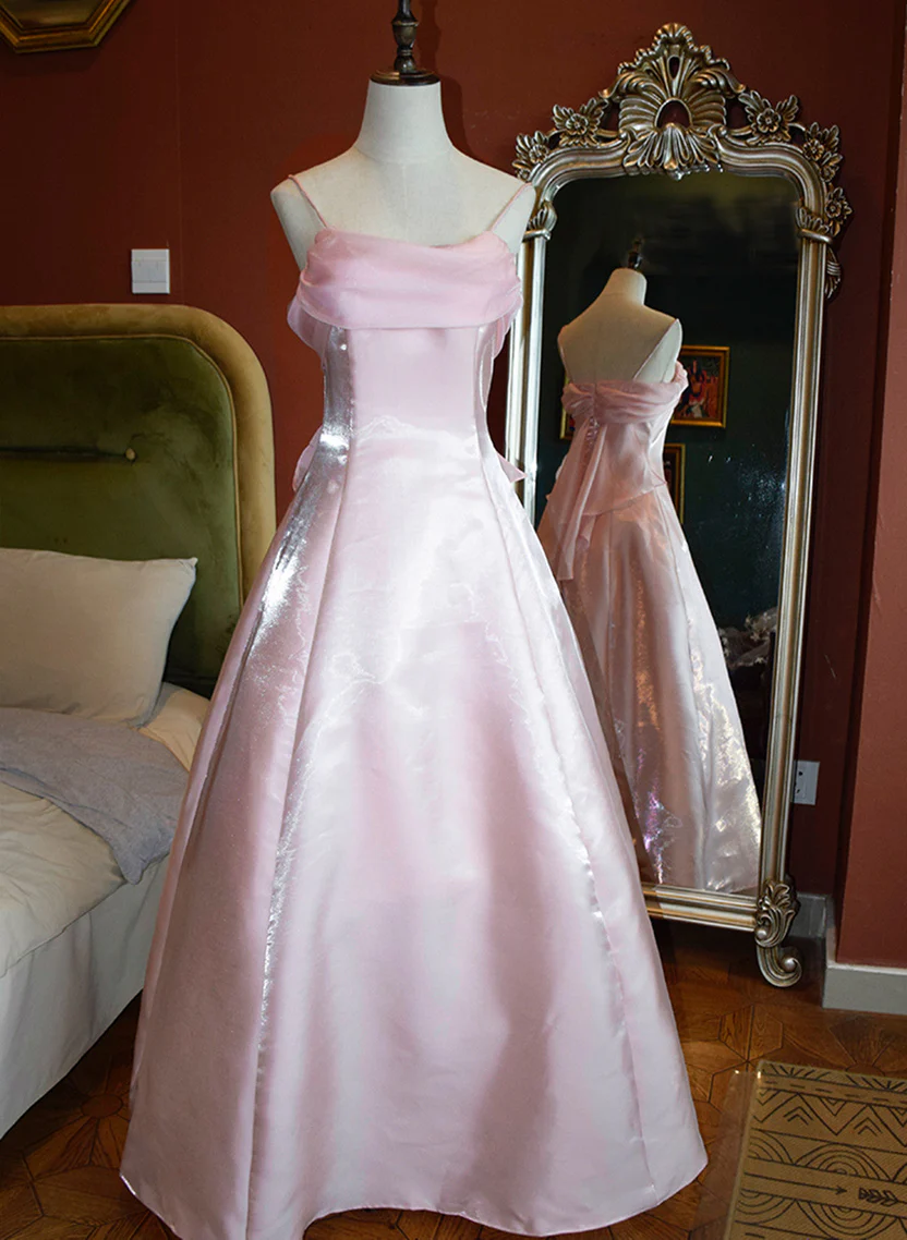 A Line Pink Prom Dress Sweet Formal Dress For Teens  P313