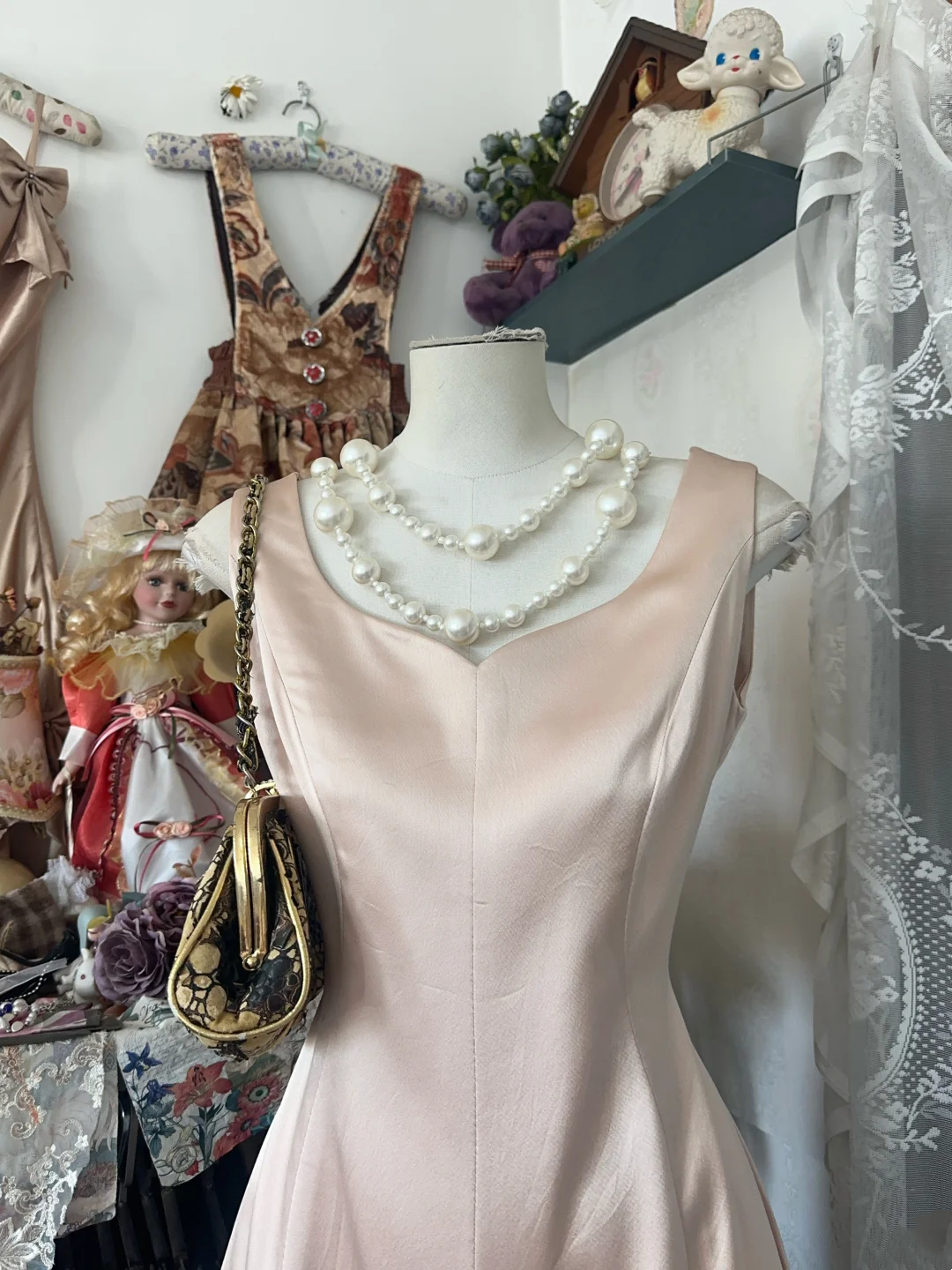 Elegant Satin Mermaid Prom Dress Formal Wedding Guest Dress P357