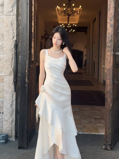 French Style A Line  Prom Dress Layered Formal Party Dress P37