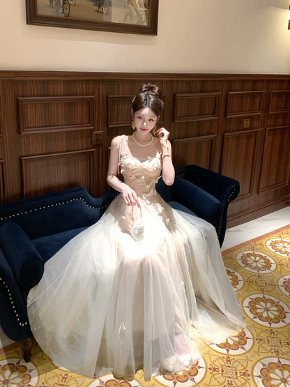 3D Butterfly Spaghetti Strap  Tulle Prom Dress  Sweet Birthday Dress P39