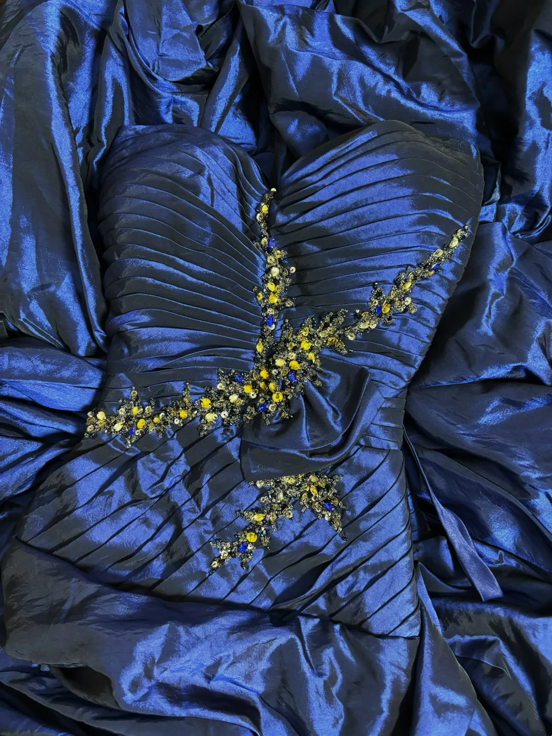 Sweetheart Royal Blue Long Prom Dress Beaded Formal Party Dress P47