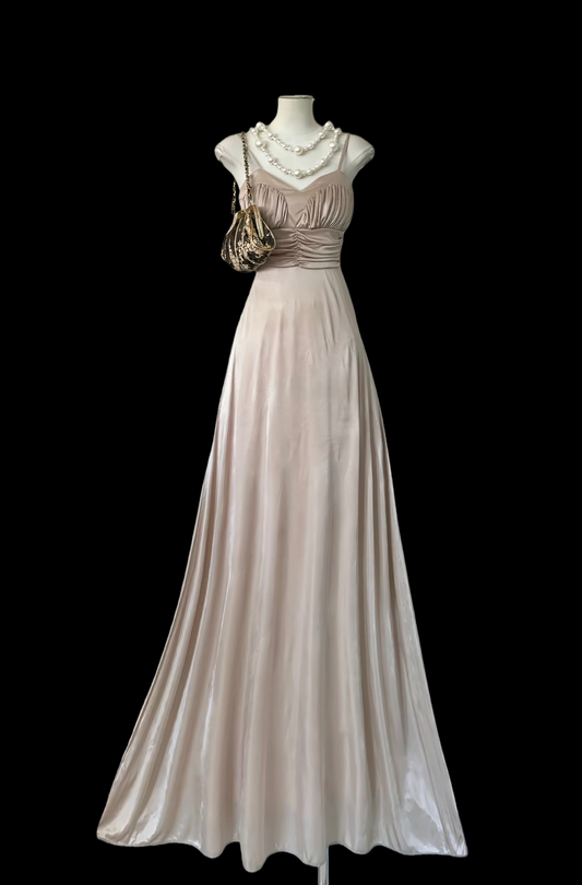 Spaghetti Straps A Line Prom Dress Elegant Evening Dress Formal Party Gown P478