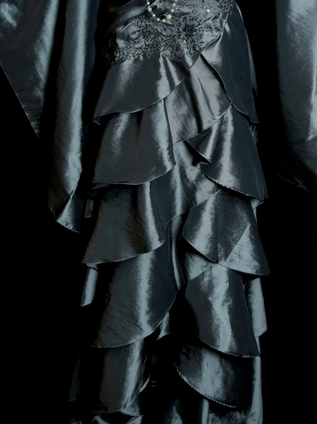 Spaghetti Straps Layered Prom Dress Taffeta Formal Dress  P490