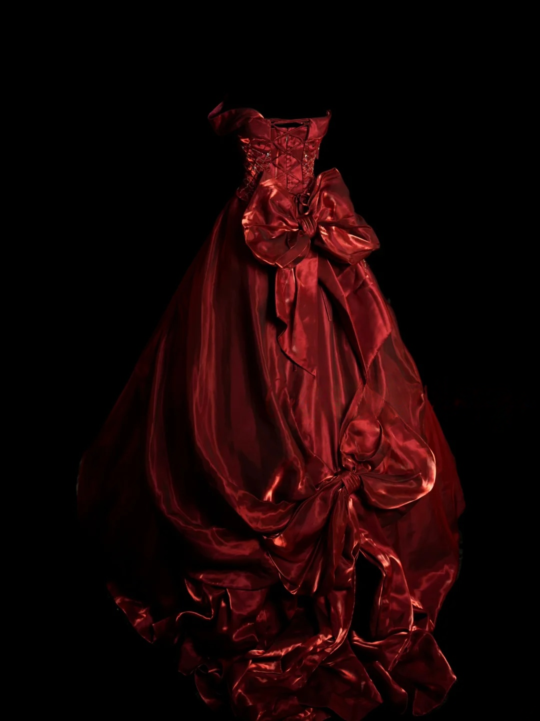 Ball Gown Burgundy Sweet 16 Birthday Dress Beading Quinceanera Dresses With Bow  P492