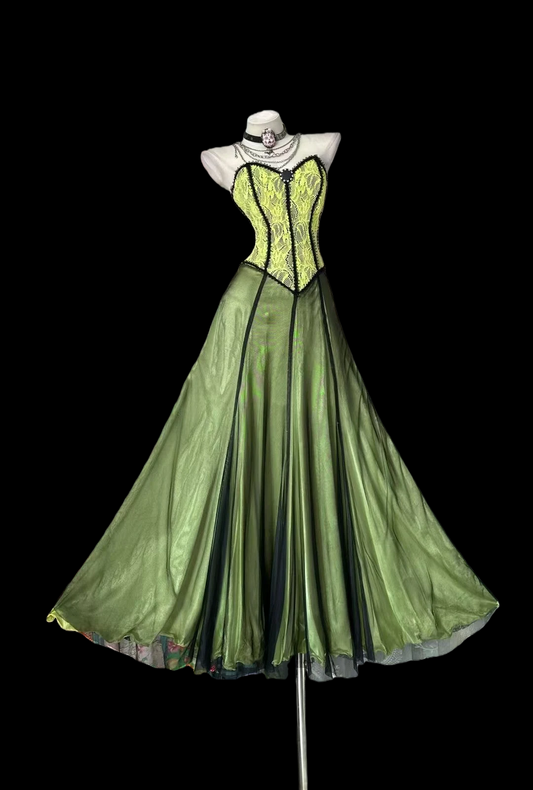 Sweetheart Green A Line Prom Dress Retro Formal Party Dress  P510