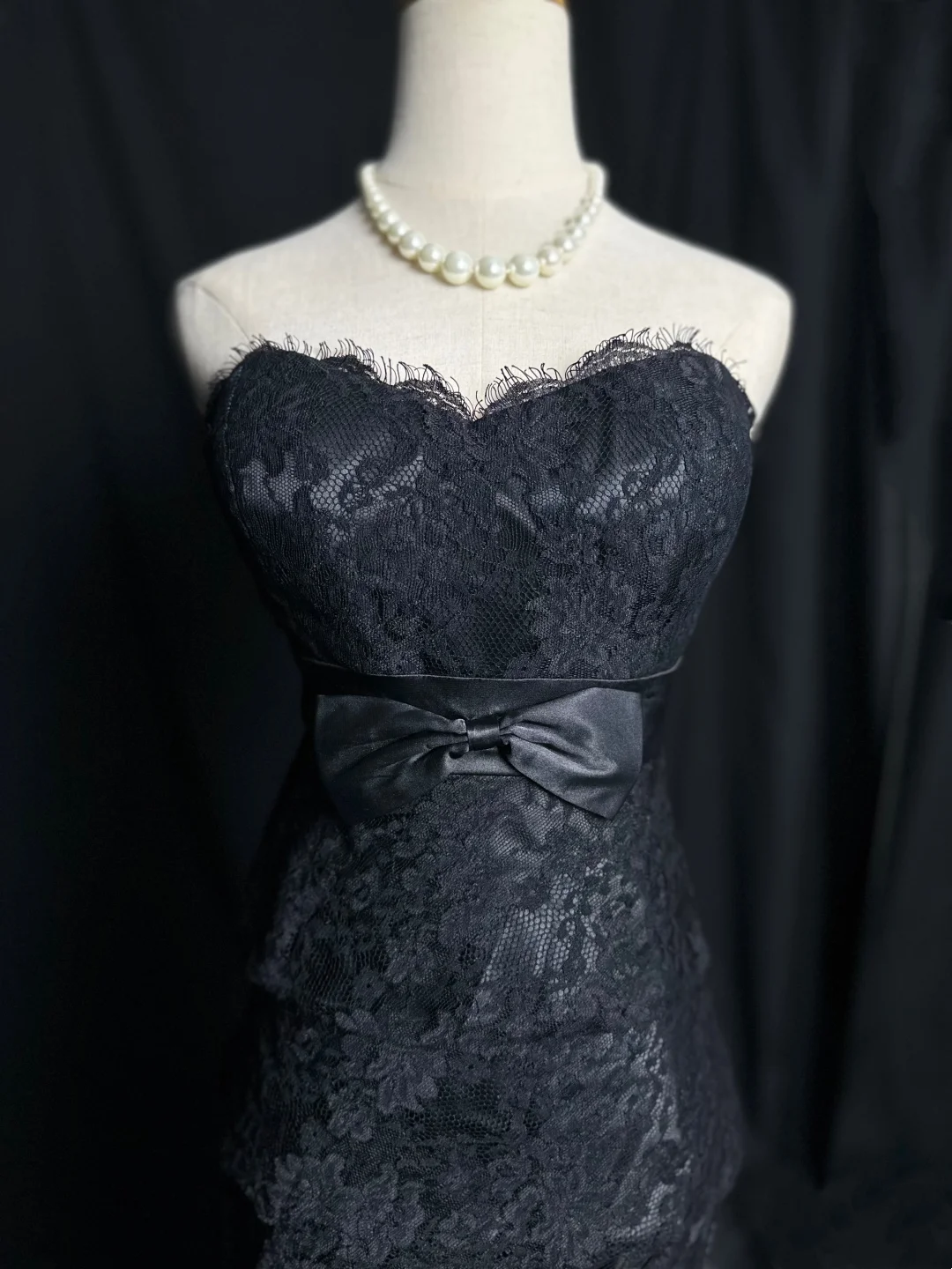 Sweetheart Black Lace Formal Party Dress Birthday Dress  P550