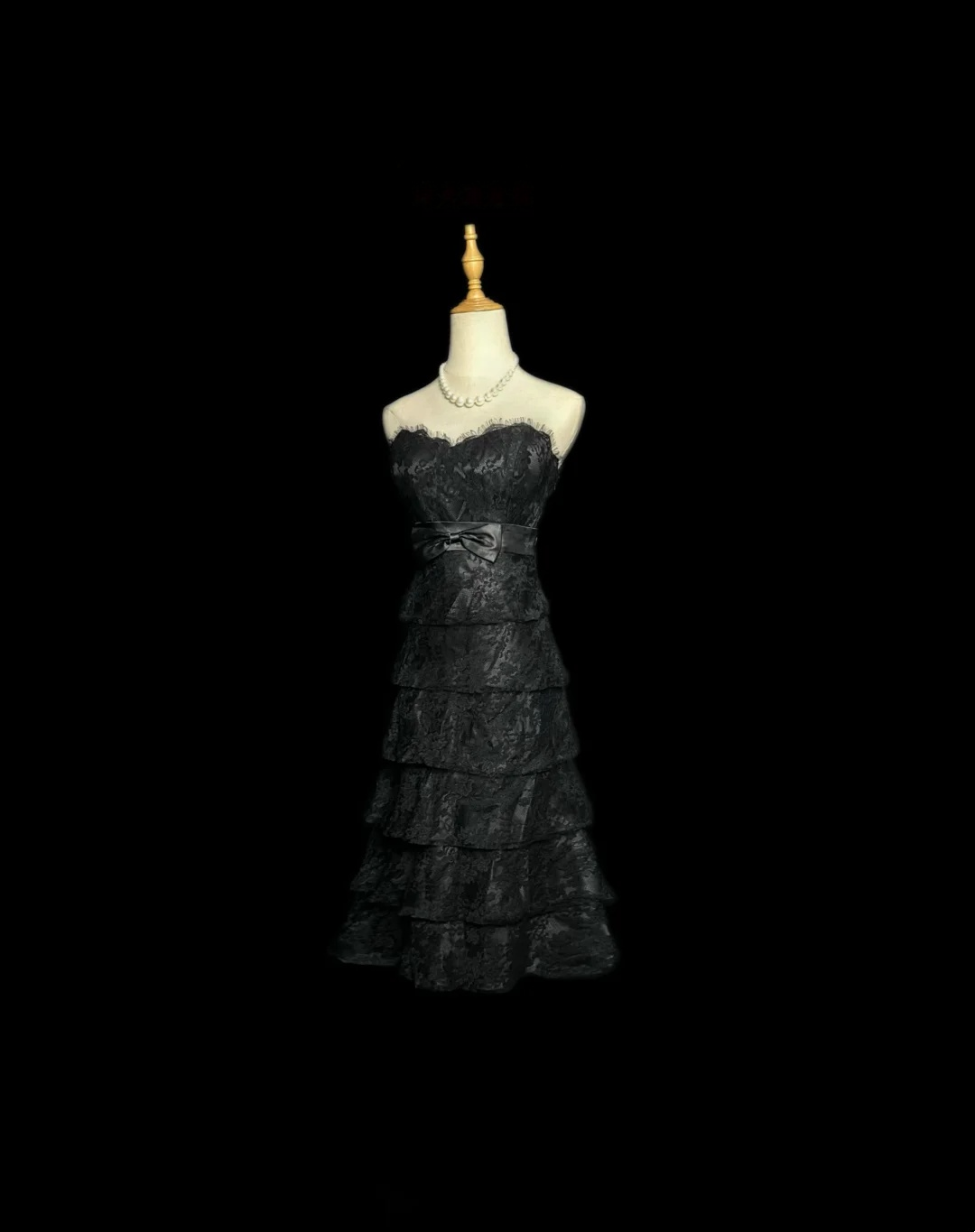 Sweetheart Black Lace Formal Party Dress Birthday Dress  P550