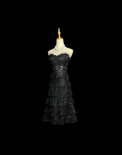 Sweetheart Black Lace Formal Party Dress Birthday Dress  P550
