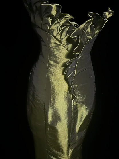 Green Sheath Simple Prom Dress Formal Party Dress Evening Dress  P59