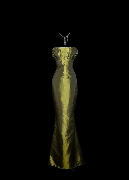 Green Sheath Simple Prom Dress Formal Party Dress Evening Dress  P59