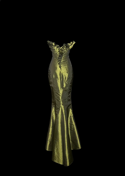 Green Sheath Simple Prom Dress Formal Party Dress Evening Dress  P59