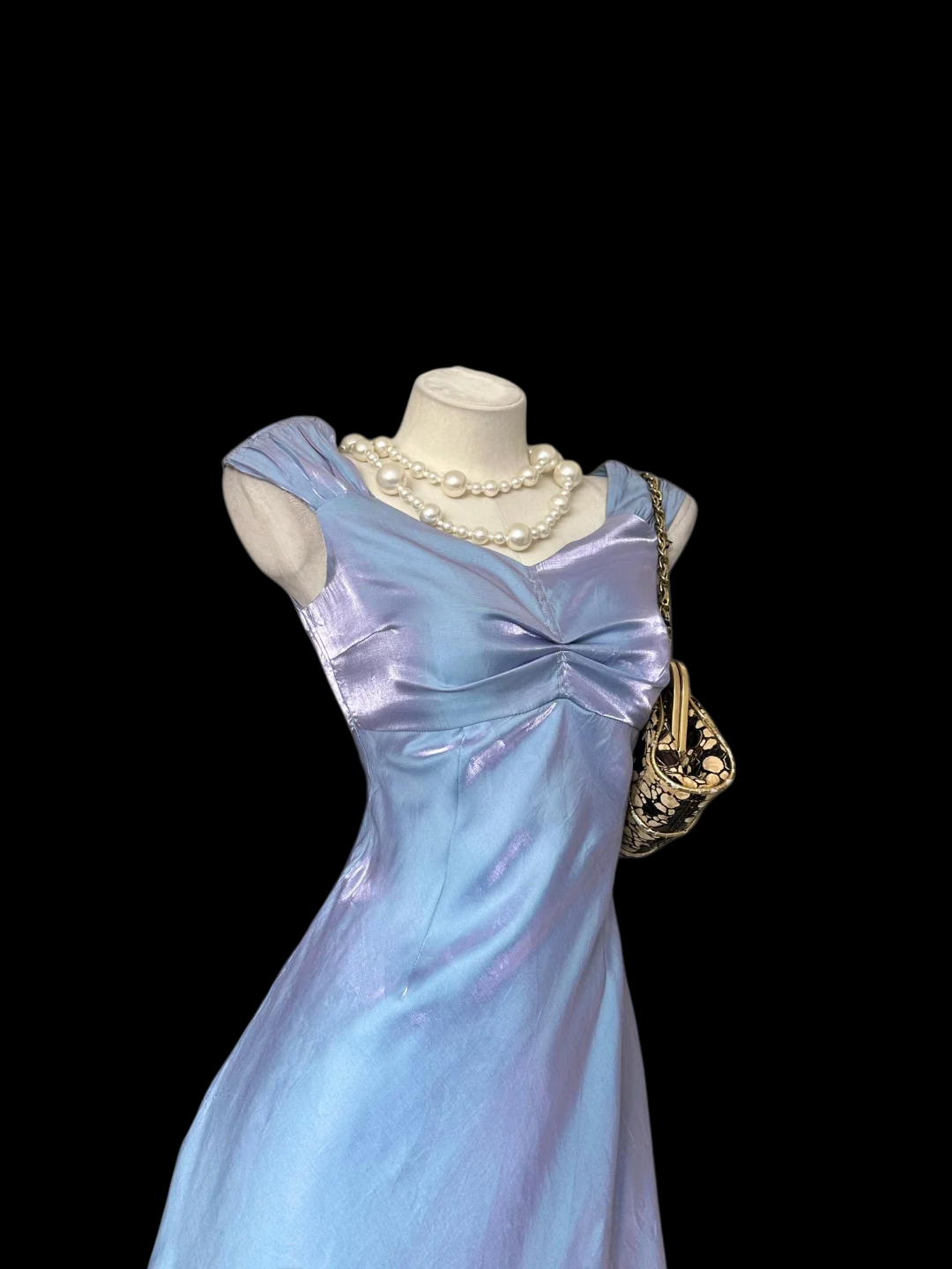 Blue Mermaid Birthday Dress Retro Formal Party Dress  P614