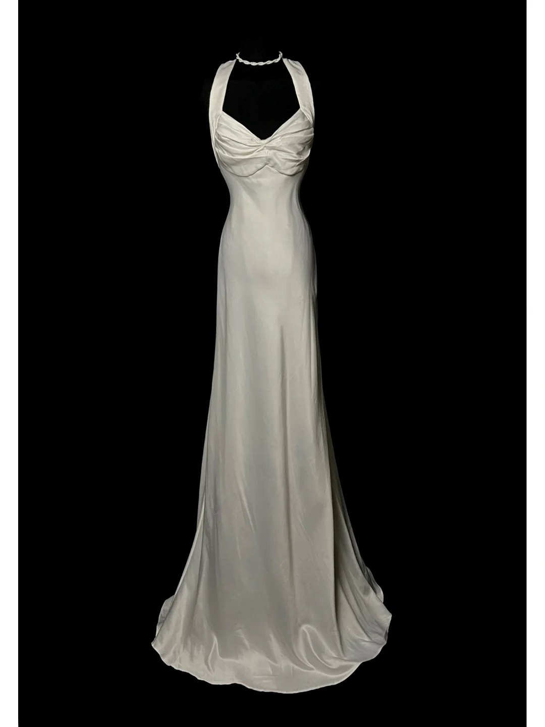 V Neck Ivory Wedding Dress For Bridal Formal Evening Dress  P66