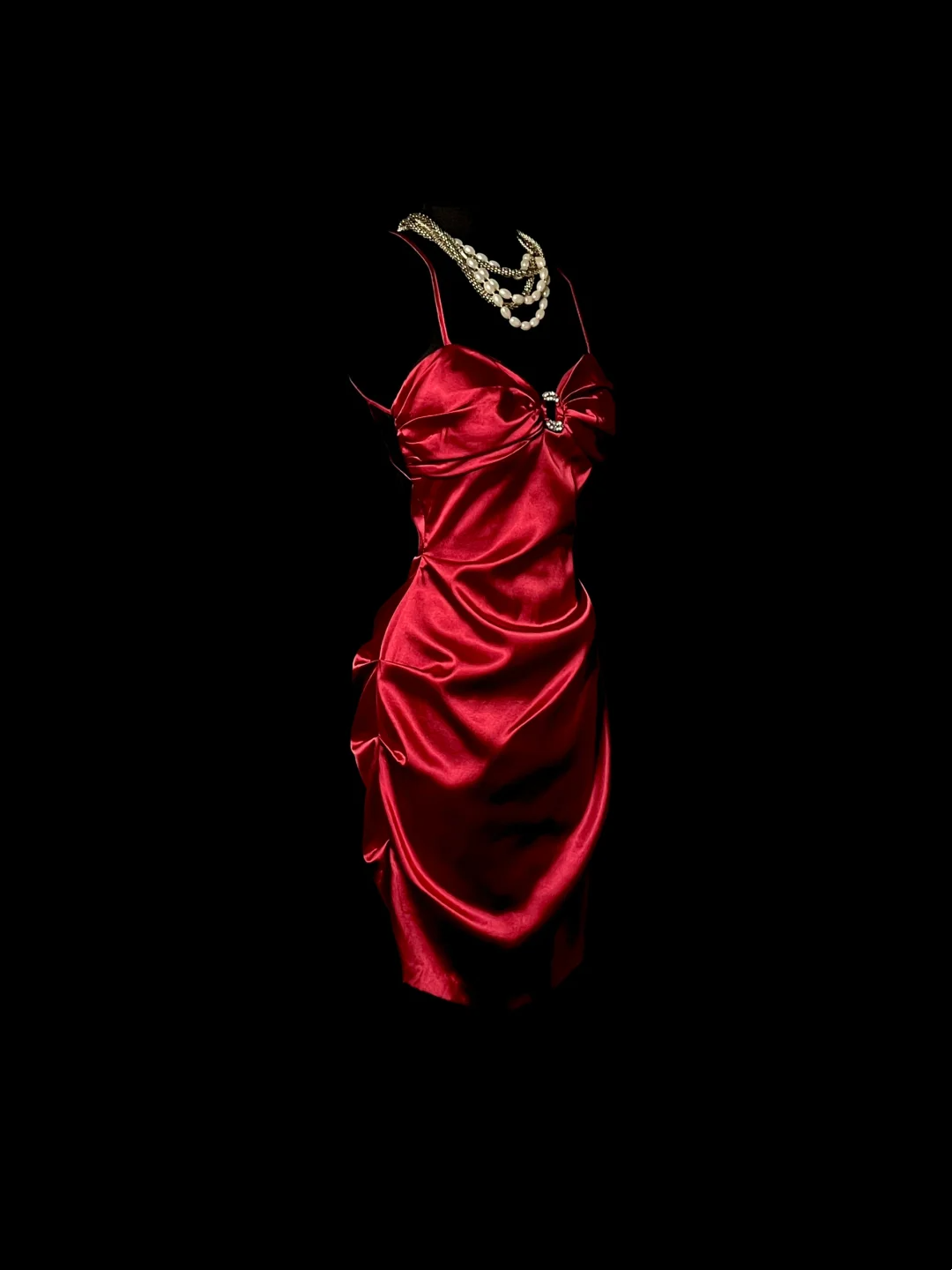 Backless Sheath Red Short Dress Satin Homecoming Dress  P72
